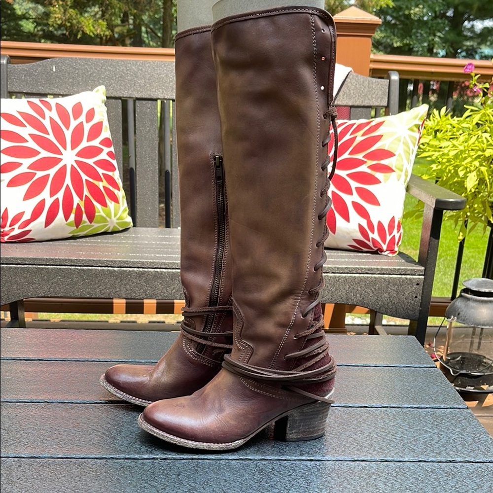Knee-High Leather Boots size 7